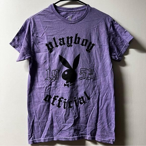 PLAYBOY Tops - SOLD Playboy Purple Graphic Shirt Size S